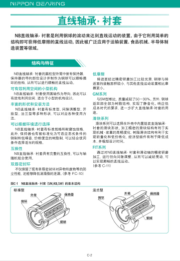 日本NB直線軸承?滑動(dòng)襯套產(chǎn)品目錄/選型資料下載