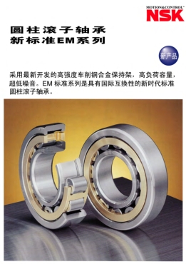 NSK圓柱滾子軸承 新標(biāo)準(zhǔn)EM系列產(chǎn)品目錄