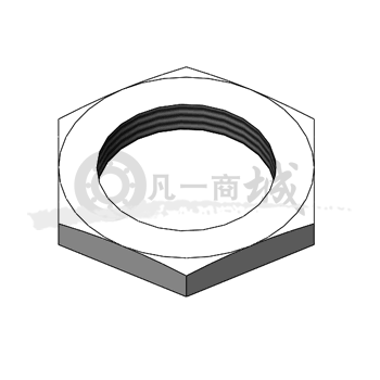 GB/T 808-1988小六角特扁細(xì)牙螺母
