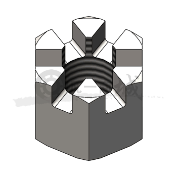GB/T 9458-19882型六角開槽螺母 細(xì)牙 A級(jí)和B級(jí)