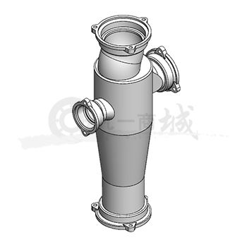 GB/T 12772-2016B型接口GB型加強(qiáng)型旋流器四通